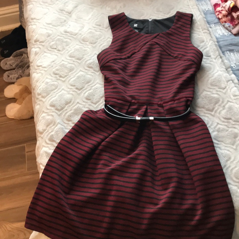 Burgundy dress